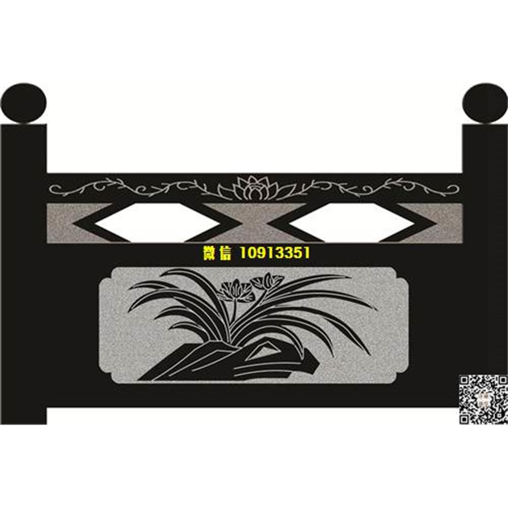 精雕图32兰花栏板精雕图线雕图线条图单线铣底图_电脑雕刻plt文泰矢量图精雕图浮雕图